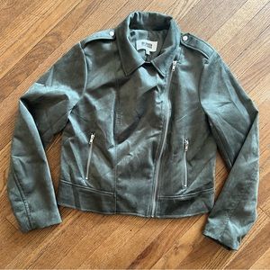 BB Dakota Steve Madden Faux Suede Moto Jacket Size XL